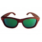 Wooden Sunglasses in Red Bamboo Wood